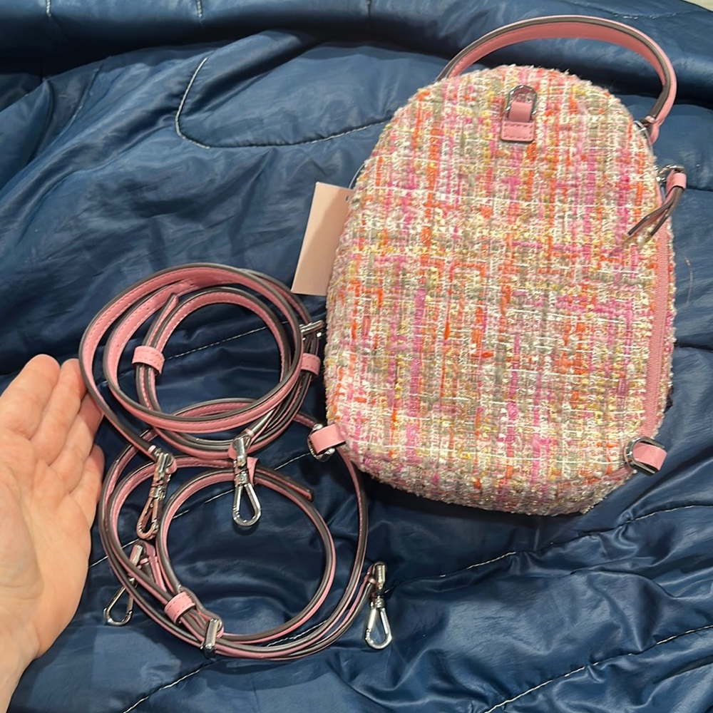 Kate Spade Briar Lane Tweed Convertible Backpack/Crossbody NWT
